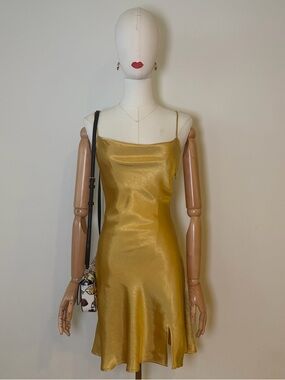 Fashion Nova Casual Clinks Satin Mini Dress Size M